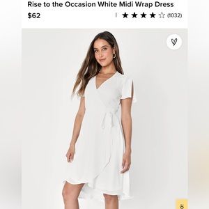 NWT XL rise to the occasion midiwrap dress lulus